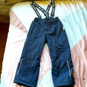 reima kid’s warm waterproof snowpants navy blue size 5 or 110